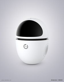 gowild 公子小白智能机器人产品效果图 产品渲染